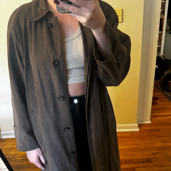 Vintage long brown coat - Picture 4 of 8